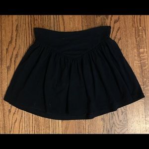 Black mini skirt